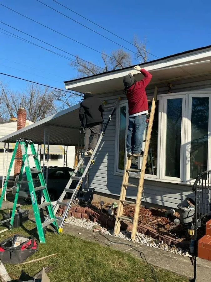 Restoration crew performing exterior repair in Airway Heights